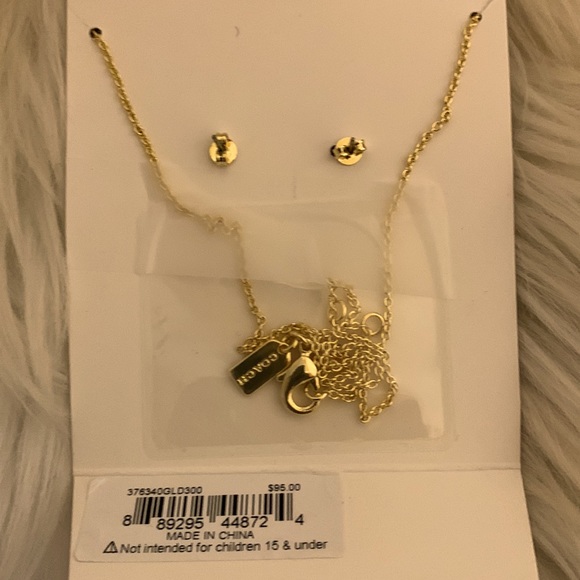 NWT Coach Necklace & Earrings Set’s 💙💚WINNER’S Choice- Bid to win!! - Picture 5 of 13